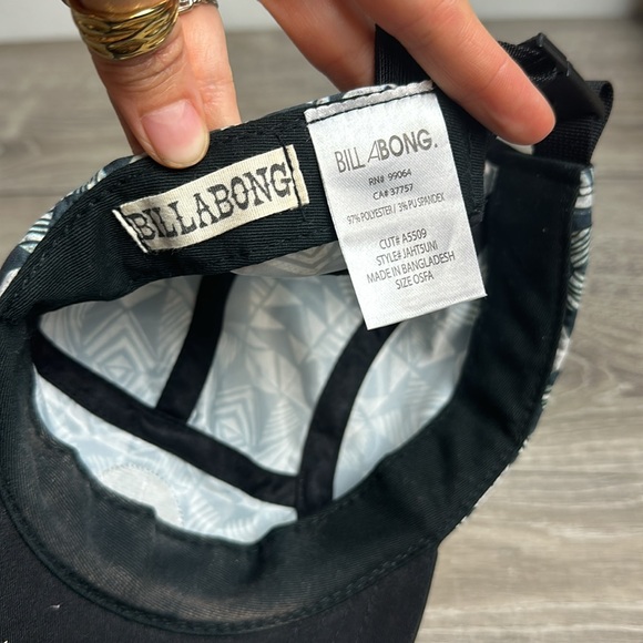 Billabong Black & White Camp Hat Cap - Picture 4 of 4